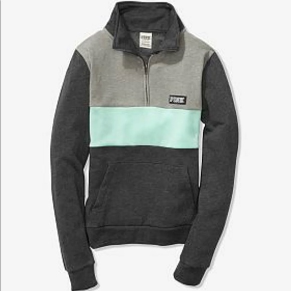 PINK Victoria's Secret Sweaters - PINK VICTORIA’S SECRET QUARTER ZIP